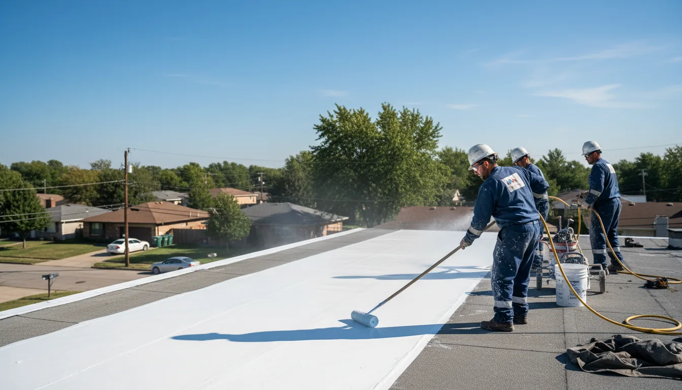 Commercial roof coating in Davenport Center, NY near me